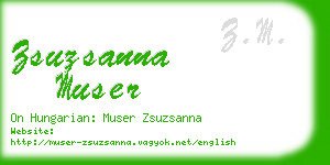 zsuzsanna muser business card